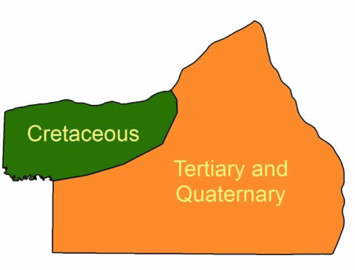Cretaceous, Tertiary and Qaternary image