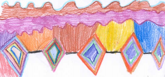 Zig Zag picture drawn by Gibbs Magnet Student