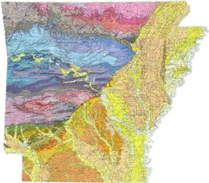 Geologic Map of Arkansas