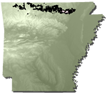 Northern Arkansas, Ozark Plateaus; southeastern Missouri