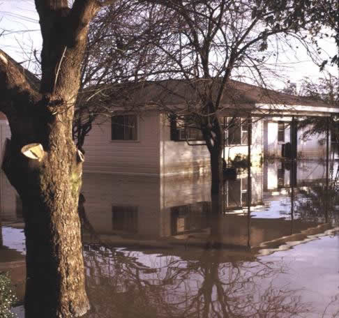 Flooded property & house